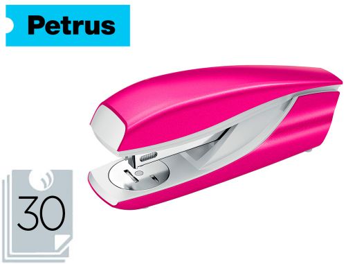 Agrafador petrus mod 635 wow fucsia metalizado capacidade 30 folhas , Petrus , 52379 , 4049793014890
